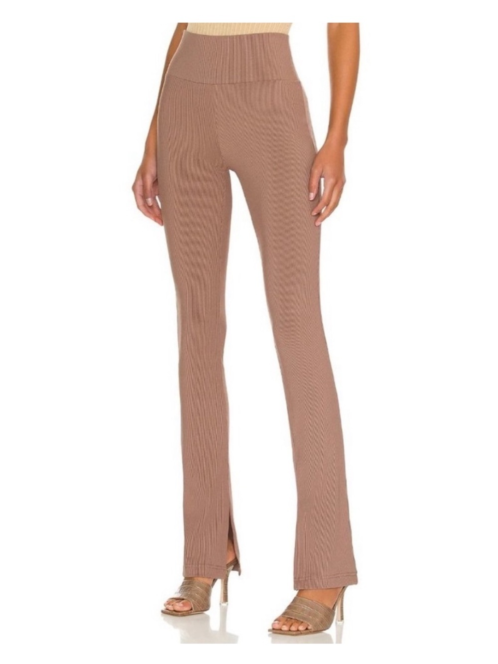 Nicholas Delia ribbed split seam bootcut leggings